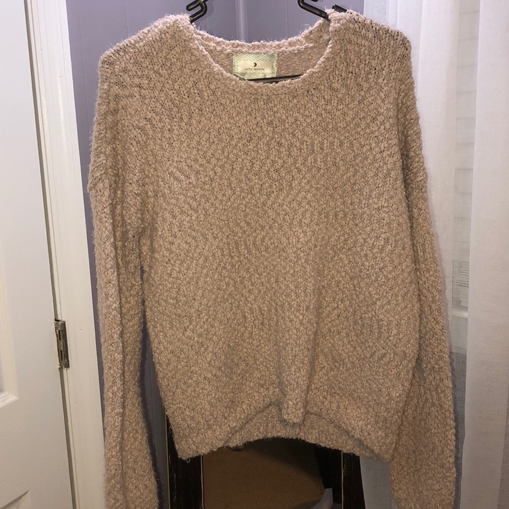 Light pink popcorn sweater